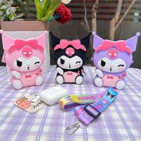 Bolso De Moda Kawaii Hello Kitty Sanrio Pequeño Almacenamiento De Silicona Monedero Figuras De Anime Dibujos Animados Regalo Para Niños - details 7