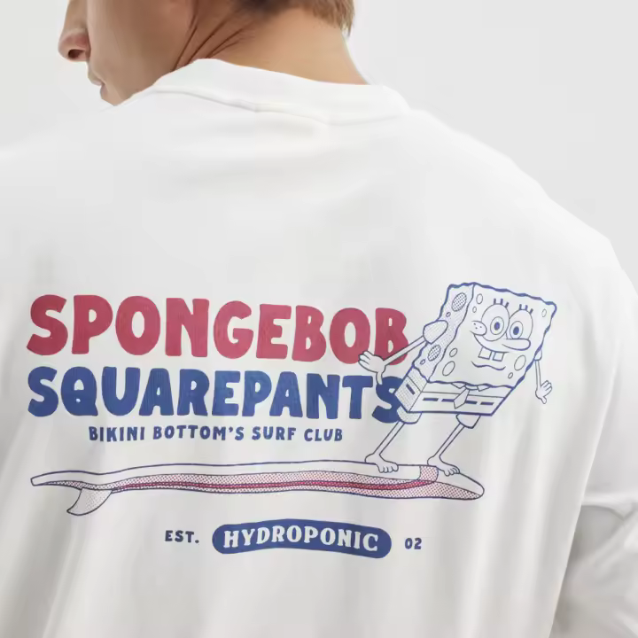 Camiseta Manga Corta HYDROPONIC BOB ESPONJA SURF White SB002-01 - 1