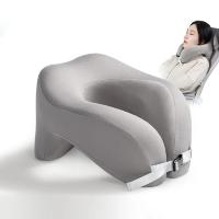 Almohada De Viaje En Forma De U De Memoria Puro Soporte Cervical Para Sueño En Avión Oficina Siesta Almohadas De Cuello - details 0