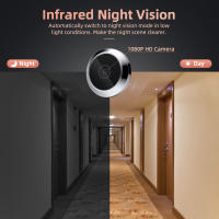 Mirilla con Cámara de seguridad para el hogar, System timbre Visión Nocturna IR, 1080P, 120 - details 5