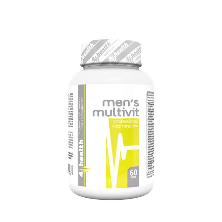 Suplemento Multivitamínico 4-PRO Nutrition para Hombres - 60 Cápsulas - Mejora el Bienestar Masculino - 1
