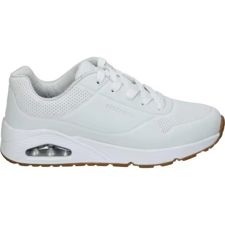 SKECHERS | Deportiva Skechers Uno Stand On Air para Mujer – Zapatilla Casual en Color Blanco – Sneaker con Cordones – Estilo Casual – Cómodas – Alta Calidad – Versátiles - Modelo 403674L-WHT - 1