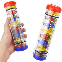 Juguete Educativo Montessori Para Bebés Llovizna Arcoíris Vaso De Arena Música Rattle Juguete Sensorial Para Niños - details 9