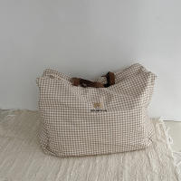 Bolsa De Mano Para Bebé Y Madres Organizador Impermeable De Lona Con Cierre De Cremallera Gran Tamaño Estilo Tote Bag Para Guardar Ropa De Cuna Y Artículos Infantiles - details 6