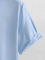 Camiseta De Verano Para Hombre 100% Algodón Cómodo Y Suelto Con Impresión De Sistemas Solares Y Planetas Cuello Redondo Manga Corta Top Transpirable - details 18