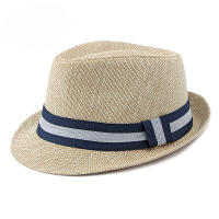 Sombrero Fedora De Lujo Para Hombres Mayores Protección Solar Para Playa Y Bodas Sombrero De Paja Para Fiesta De Jazz En Primavera Y Verano - details 3