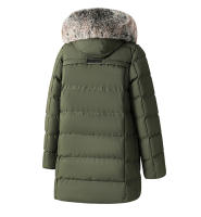 Chaqueta De Algodón Grande Para Hombre Con Collar De Piel Desmontable Abrigo Casual De Invierno Con Capucha Y Capucha Separable - details 3