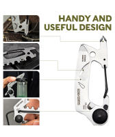 SWISS TECH Multiherramienta Mini 10 En 1 Portátil EDC Herramienta De Mano Con Clip Para Escalar Y Acampar Kit De Herramientas Para Bicicleta - details 5