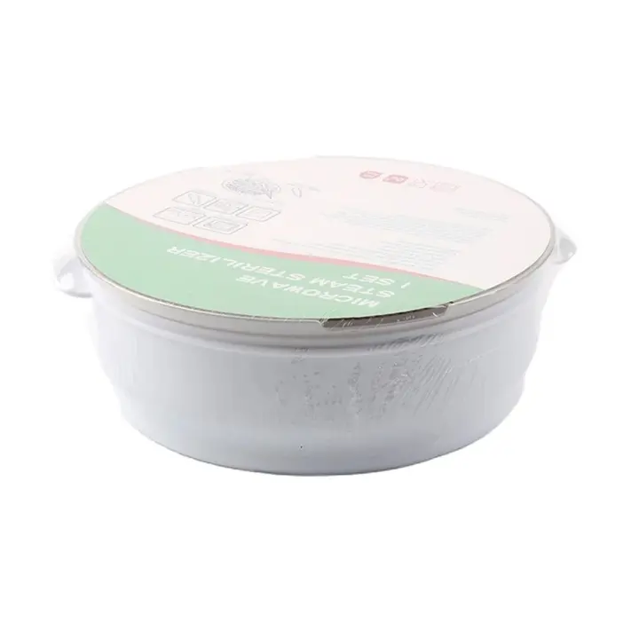 Esterilizador De Vapor Para Botellas De Bebé Con Soporte Y Caja De Almacenamiento BPA Free Microwavio Temporizador De Tiempo De Esterilización - 1