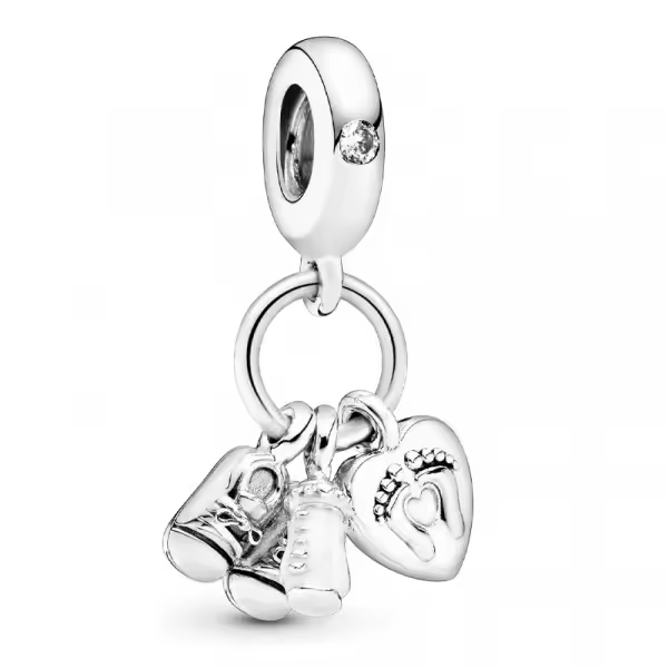 Pandora - Charm colgante en plata de ley Mi Bebé 798106CZ - 1