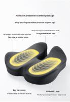 Cojín De Oficina De Espuma De Memoria Suave Para Mujer Almohadilla Ortopédica Para Coccyx Y Pelvis U-Shape Adecuado Para Adultos Removible Y Lavable Estilo Coreano - details 2