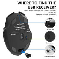 Ratón Inalámbrico Recargable Bluetooth 2.4G INPHIC Para Oficina Silencioso Compatible Con PC Laptop Tablet Y Smartphone Universal - details 9