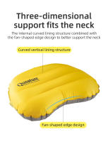Qunature Almohada De Camping Inflable Ligera Y Cómoda Para Viajes Y Senderismo Al Aire Libre Y Avión - details 7