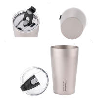 Taza De Camping De Titanio 500ml Copa De Cerveza Doble Capa Con Labio Equipo De Camping Utensilios De Picnic Cocina - details 9