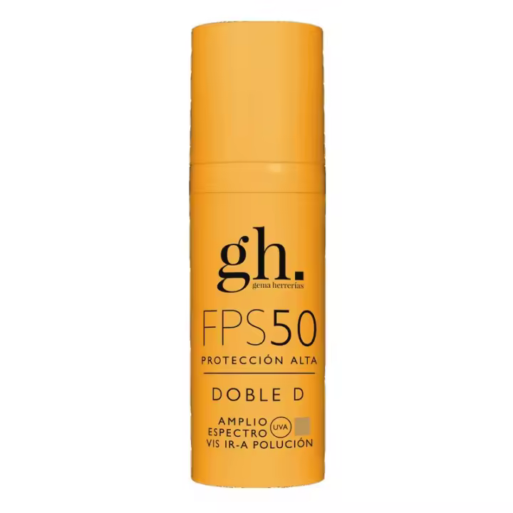 Gema Herrerias Protector Solar Gema Herrerías Doble D FPS 50+ Tono Dorado Manuela 50ml - 1