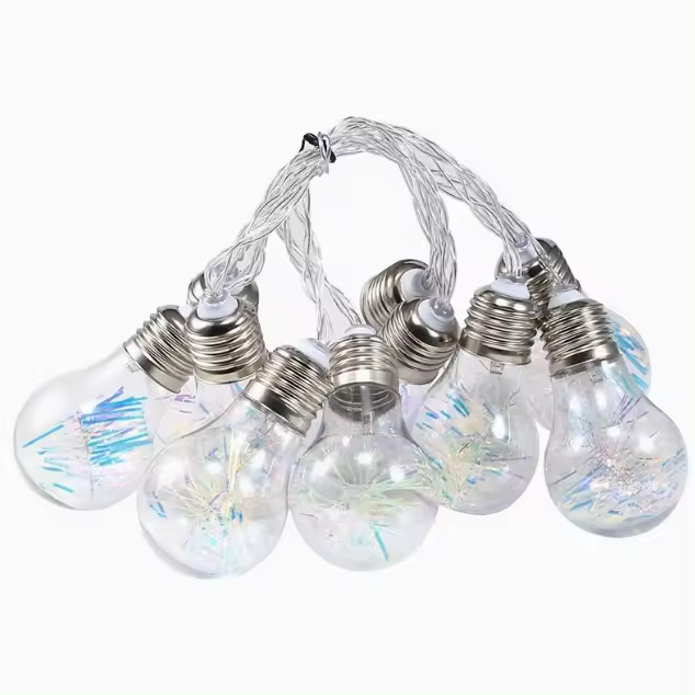 LILI HOME ✨ Guirnalda de 10 Bombillas LED – 3 Metros ✨ Disponibles en 3 colores de luz:  Blanco frío, Cálido o Multicolor 🔌 Diferentes opciones de alimentación: Solar, Conexión a enchufe o Pila. 🌦️ Uso interior y exterior: Resistente al agua y - 1