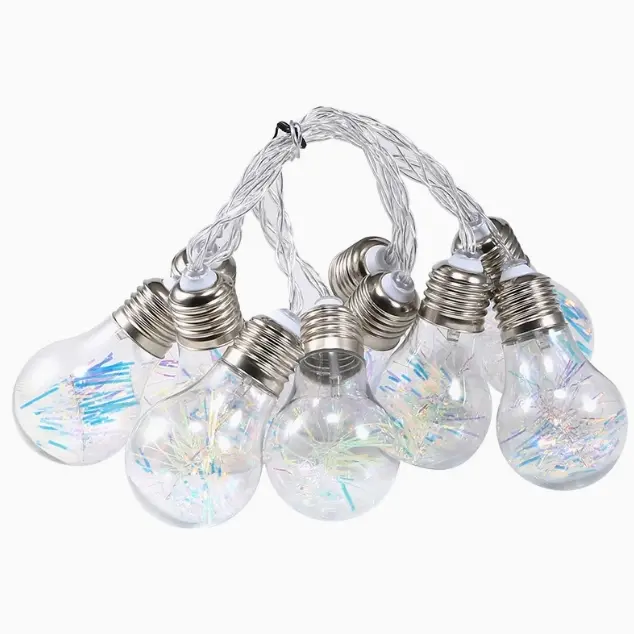 LILI HOME ✨ Guirnalda de 10 Bombillas LED – 3 Metros ✨ Disponibles en 3 colores de luz:  Blanco frío, Cálido o Multicolor 🔌 Diferentes opciones de alimentación: Solar, Conexión a enchufe o Pila. 🌦️ Uso interior y exterior: Resistente al agua y - 1