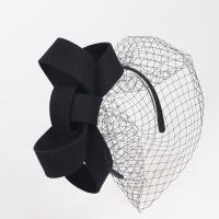 Fascinador De Lana Blanca Para Mujer Con Velo Y Lazo Elegante Para Bodas Y Fiesta De Té Cumpleaños Y Corrida Sombrero De Church Derby - details 7