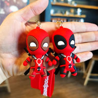 Llavero De Muñeca Marvel Deadpool Q Version Para Banda De Moda Llavero De Bolsa Para Parejas Regalo De Cumpleaños Figura De Anime - details 3