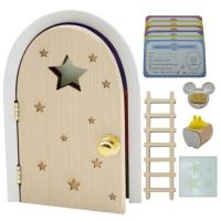 Qué Kawaii® Kit Ratoncito Pérez MÁGICO - Puerta y Escalera de Madera Mágicos - Caja Guarda Dientes - Plato Ratón y Quesito - 4 Estrellas Fotoluminiscentes - 6 Certificados Oficiales - details 0