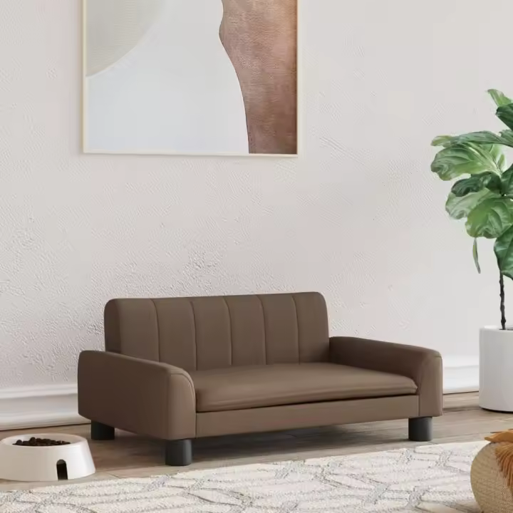 vidaXL Cama para Perros Sofá para Mascotas Asiento Tela 70x45x30 cm Color Crema,  Gris claro,  Gris oscuro y mas - 1