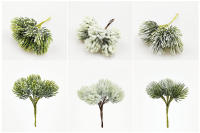 Rama De Pino Artificial De 12cm Verde Plantas Falsas Para Decoración De Mesa Cumpleaños Bodas Y Hogar - details 3