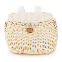 Cesta De Bicicleta Para Niños Accesorios De Bicicleta Hecha De Plástico Y Hilo Tela Adecuada Para Bicicletas Y Scooters Color Variado Tamaño Approx 18cm X 15cm X 13cm - details 16