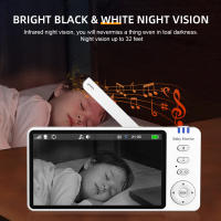 Monitor De Bebé Con Cámara Infantil Y Visión Nocturna 5" IPS Audio Bidireccional Pan Tilt USB Carga Seguridad VOX Despertar - details 6