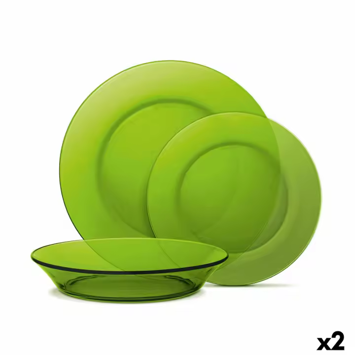 Set de Vajilla Duralex Lys 12 Piezas Verde (2 Unidades) - 1
