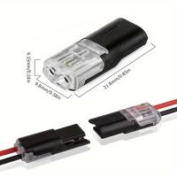 Conector Eléctrico Impermeable De 2 Pines Para Coche Cable De Conexión Terminal Automotriz 10-50 Piezas Kit De Conectores Electrónicos - details 3
