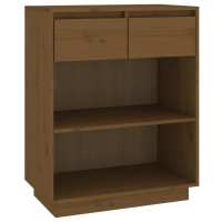 vidaXL Mesa consola de madera maciza de pino 60x34x75 cm Mueble de Almacenaje de Salón, Buffet para salón, Armario Auxiliar, Armario de Almacenamiento - details 1