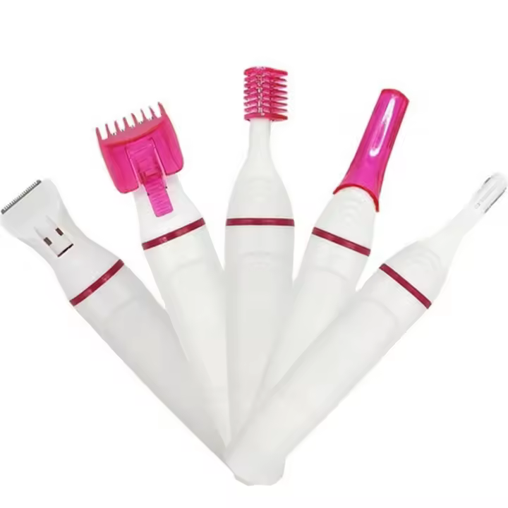Epilador Eléctrico Multifuncional 5 En 1 Para Mujer Shaver De Afeitado Y Eliminador De Pelos Con Batería Para Cara Axila Bikini Piernas Depilador Feminino - 1