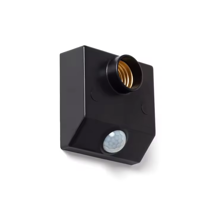 Ledkia Sensor de Movimiento PIR Crepuscular 360º de Pared para Bombillas E27 Blanco - 1