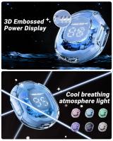 T8 pro Auriculares Bluetooth TWS Con Pantalla Digital LED Inalámbricos In-ear Para Xiaomi Huawei iPhone Auriculares Con Cancelación De Ruido Y Luz LED Transparente - details 8