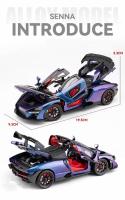 McLaren Senna Supercar Modelo a Escala 1:24 En Metal Con Sonido Y Luz Vehículo De Acción Para Coleccionistas Y Niños Regalo De Cumpleaños - details 2