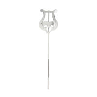 Soporte Duradero Para Partituras De Saxofón Alto Portátil Accesorio De Música Para Instrumentos De Viento Material De Hierro Metálico Color Plateado - details 2