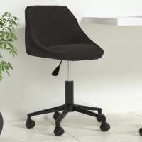 vidaXL Silla de oficina giratoria de terciopelo en color Gris oscuro/Negro/Azul | cómodas modernas ergonómicas para comedor cocina salón hogar - details 1