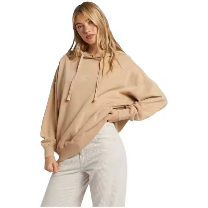 Sudadera con Capucha Billabong So Classic para mujer en color beige - 1