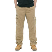 Pantalones Cargo Hombre FGKKS Con Multiple Bolsillos Y Cierre De Cremallera Algodón Puro Pantalones Rectos Casuales De Color Sólido Para Construcción - details 27