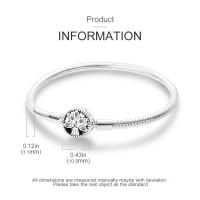 Pulsera original de Plata 925 bañada en Cobre con FORMA DE Estrella de Mar, Concha, COPO de Plata, Cadena Básica, Cuenta, hecha a mano, estilo europeo y Americano. - details 2