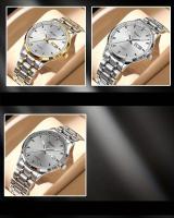 Reloj Mecánico De Lujo Dianpai Para Hombre Con Calendario Y Semana Resistente Al Agua Acero Inoxidable Display Sencillo Y Clásico - details 1