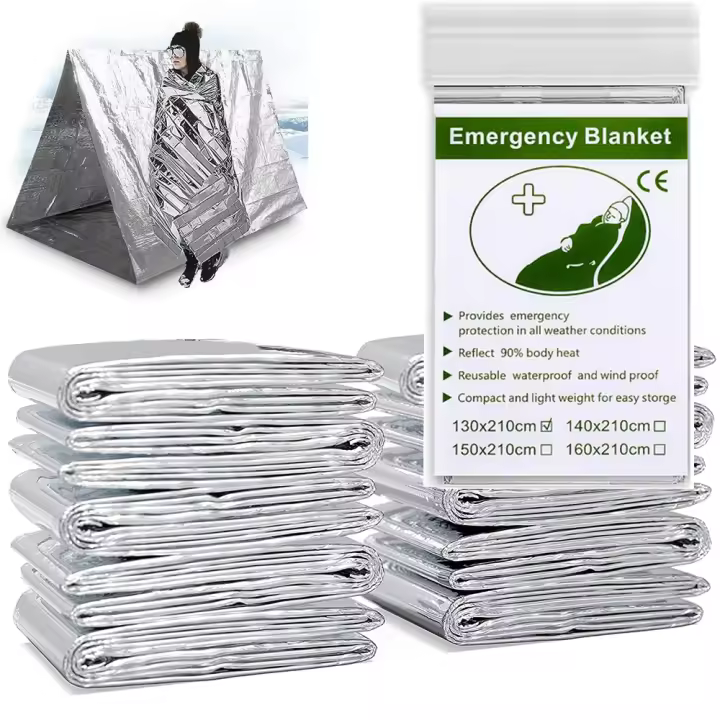Manta De Emergencia Térmica Para Camping Y Supervivencia Al Aire Libre Kit De Rescate Militar Impermeable Y Fuerte Dantron 1,8-Dihydroxyanthraquinone Origen China - 1