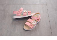 Sandalias De Verano Para Niñas Gladiador Con Flores Suaves Y Transpirables Zapatos De Playa Para Niños Cierre De Correa Antideslizantes Talla Verdadera - details 14