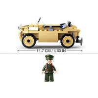 Sluban 103PCS Modelo De Carro Acuático Militar WW2 Con Figuras De Soldados Ejército Bloques De Construcción DIY Juguete Educativo Para Niños Regalos - details 4