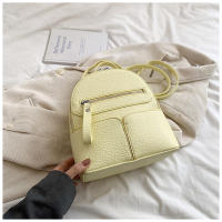 Mochila urbana sencilla de PU a juego para uso diario, mochila para mujer - details 16