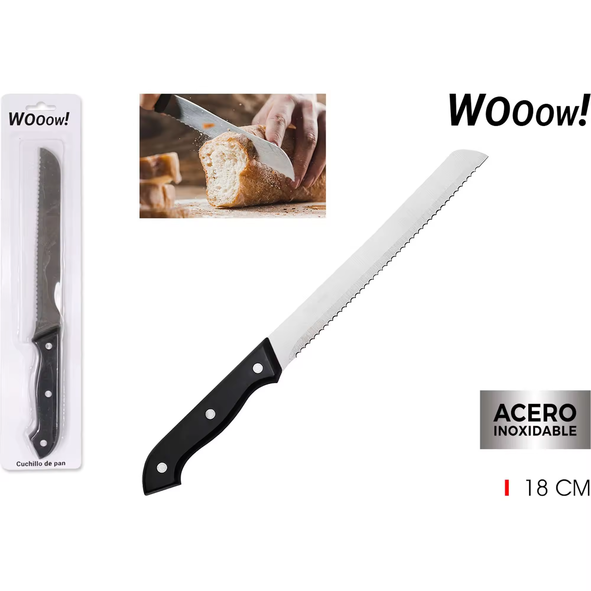 WOOOW! - CUCHILLO PARA PAN 18C