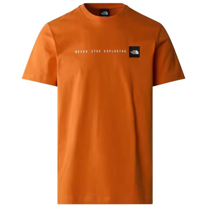 Camiseta de Manga Corta The North Face Never Stop Exploring para hombre en color naranja - 1