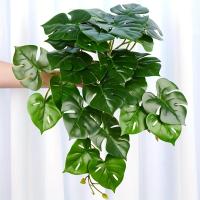 1pc Hoja De Tortuga Artificial Para Colgar En Macetas O Vajilla Decoración De Casa Y Regalos Planta Verde Artificial De Poliéster Para Exposición Y Aniversarios - details 0