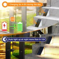 LED Solar Luces de Paso Impermeable Al Aire Libre Luces de La Escalera, Solar Deck Lights Decoración Al Aire Libre IP67 Solar 6 Pack luz cálida SY - details 0