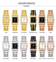 Reloj De Moda Para Mujer WWOOR Con Diamantes Marca Top Lujo Cuadrado Reloj De Pulsera Simple Para Mujer Vestido Pequeño Relogio Feminino - details 5